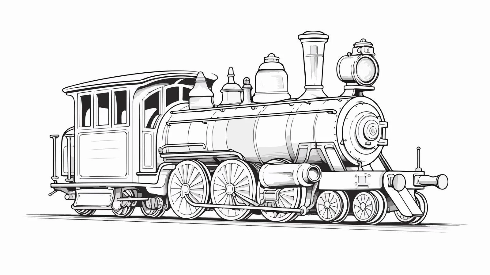 Vintage Steam Locomotive Hand-drawn Sketch — free download from Dotvec