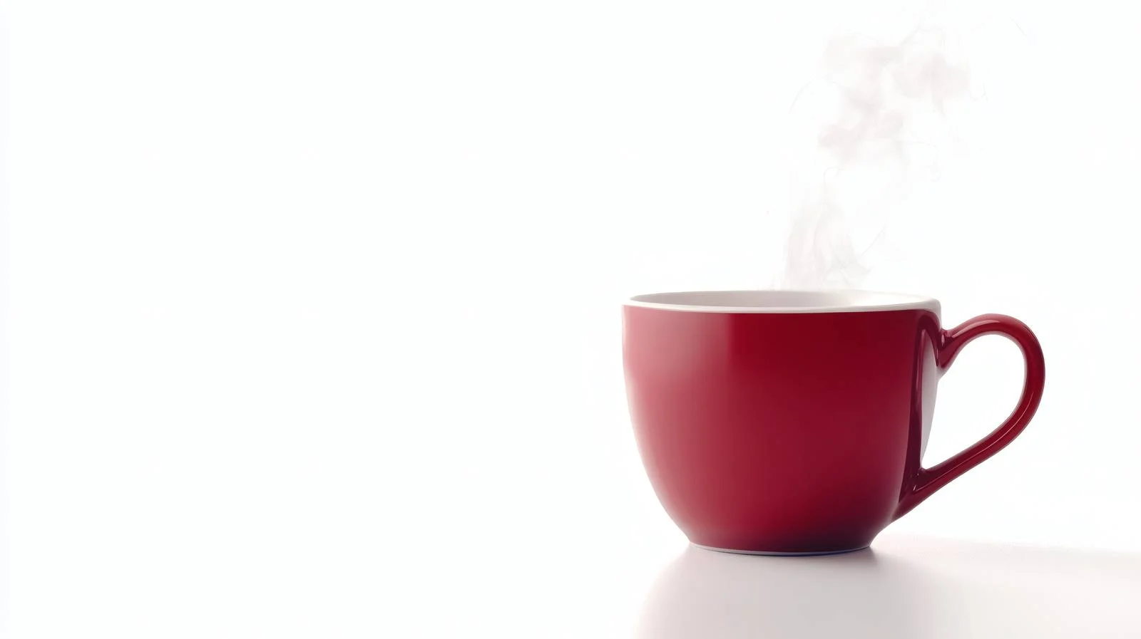 Steam Rising from Outdoor White Tea Cup — free download from Dotvec