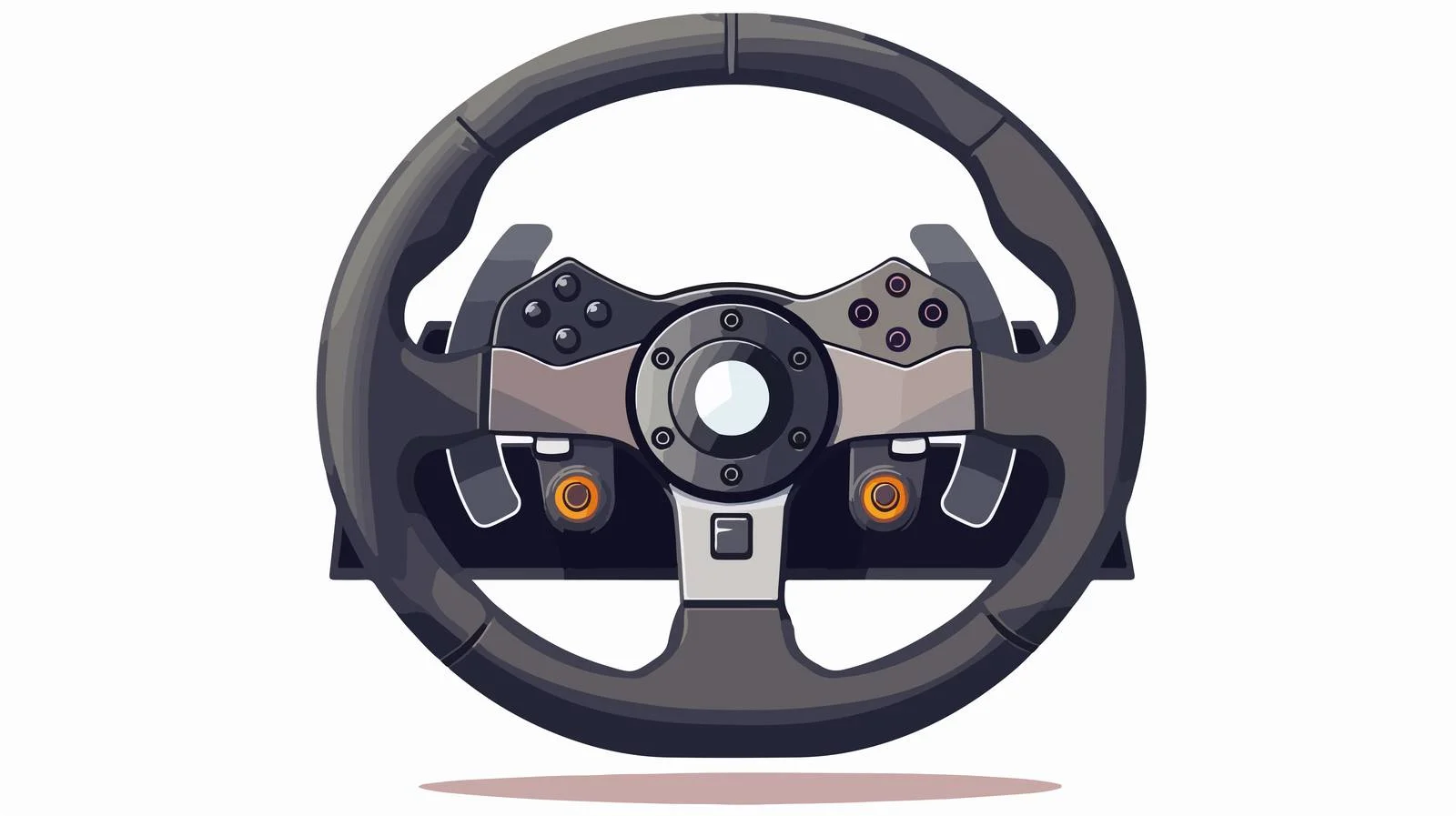 Interactive Racing Game Controller with Steering Wheel — free download from Dotvec
