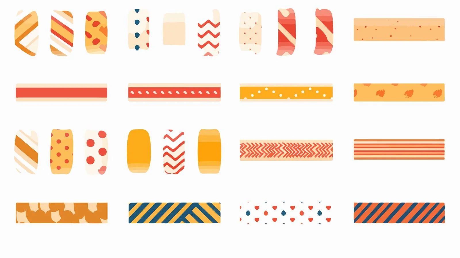 Assorted sticky strips and adhesive tapes pack — free download from Dotvec
