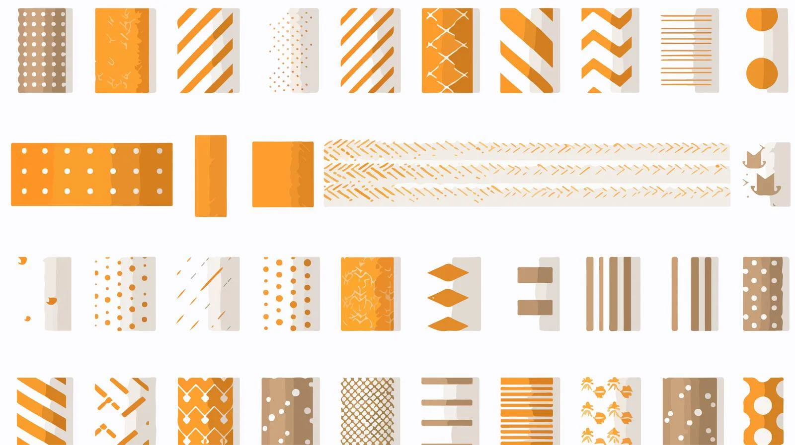 Assorted adhesive tape packs with ribbons — free download from Dotvec