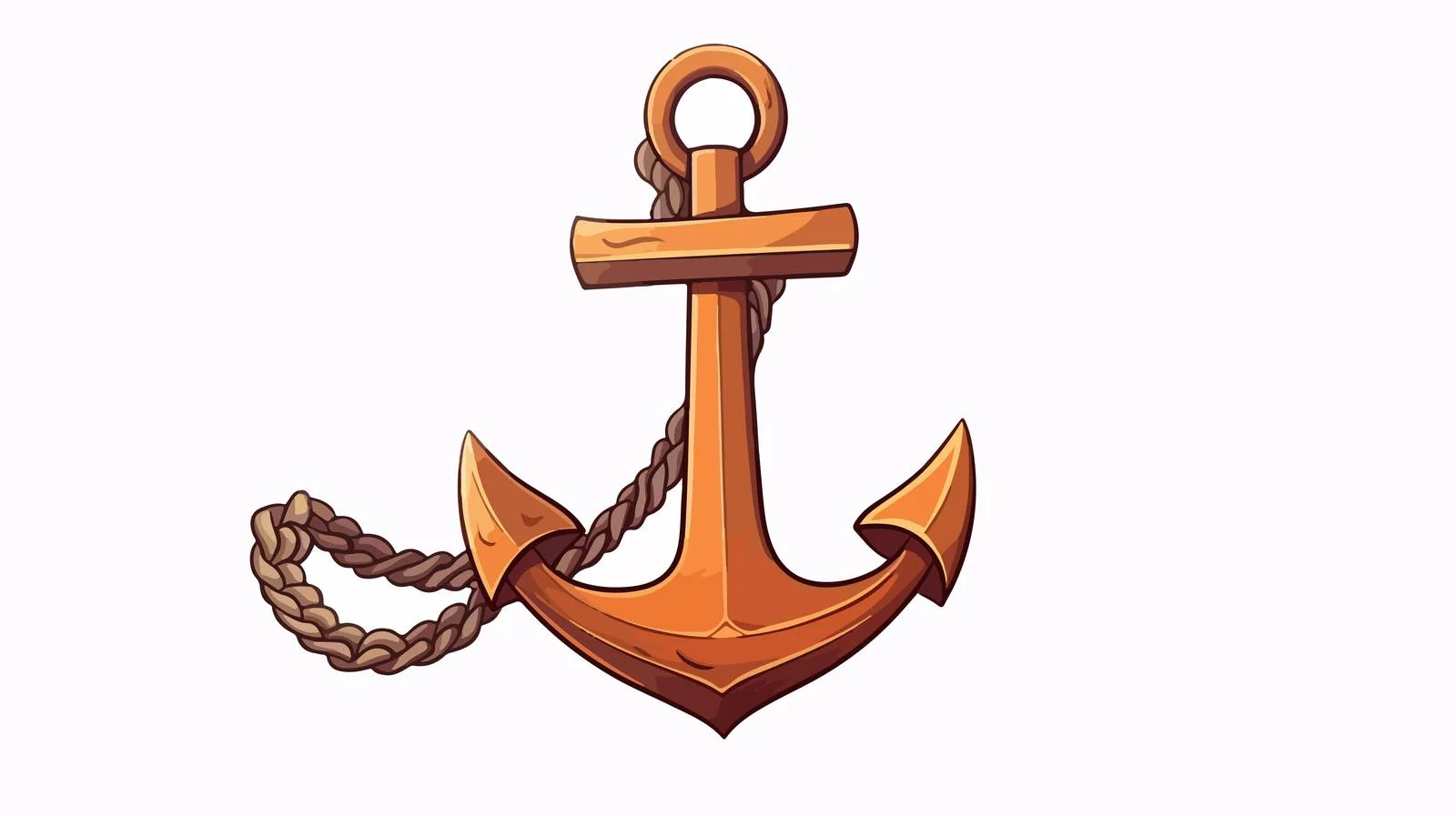 Marine ship with stockless sea anchor illustration — free download from Dotvec