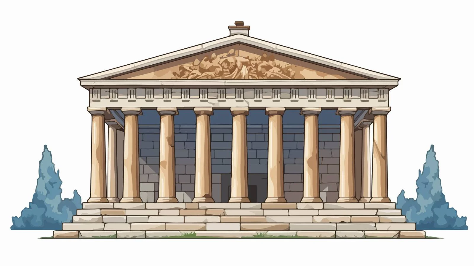 Ancient Halicarnassus Mausoleum – free mausoleum image from Dotvec