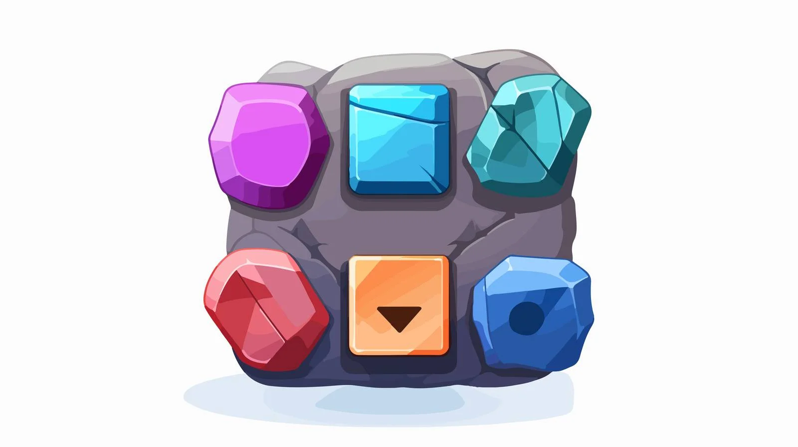 Metal Checkbox Tick Plaque Button Interface — free download from Dotvec