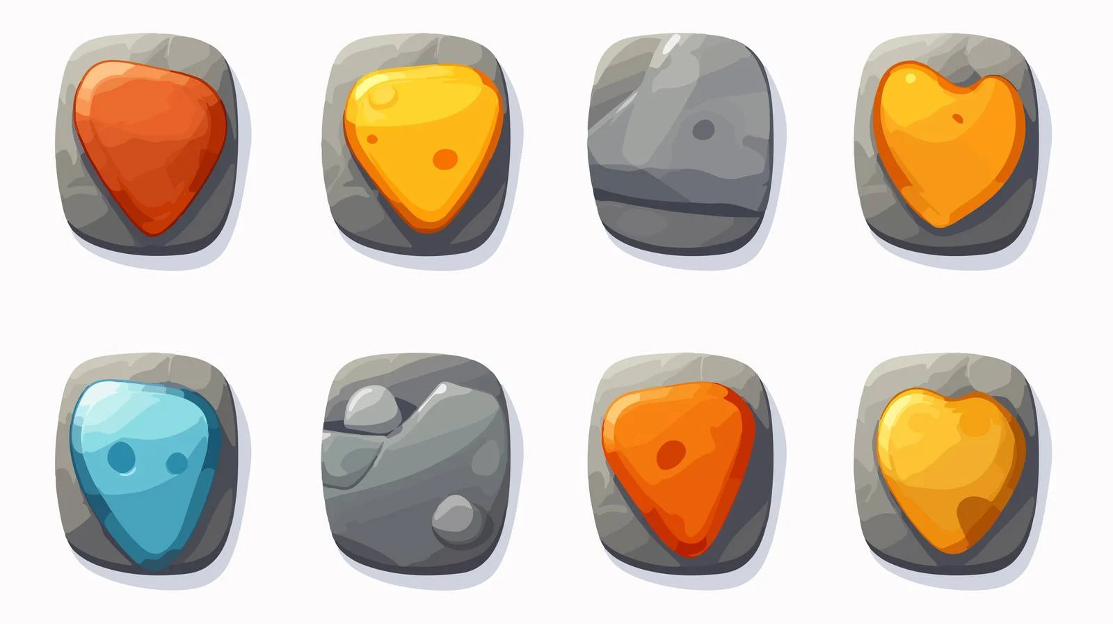 Metal Checkbox Tick Stone Button for GUI — free download from Dotvec