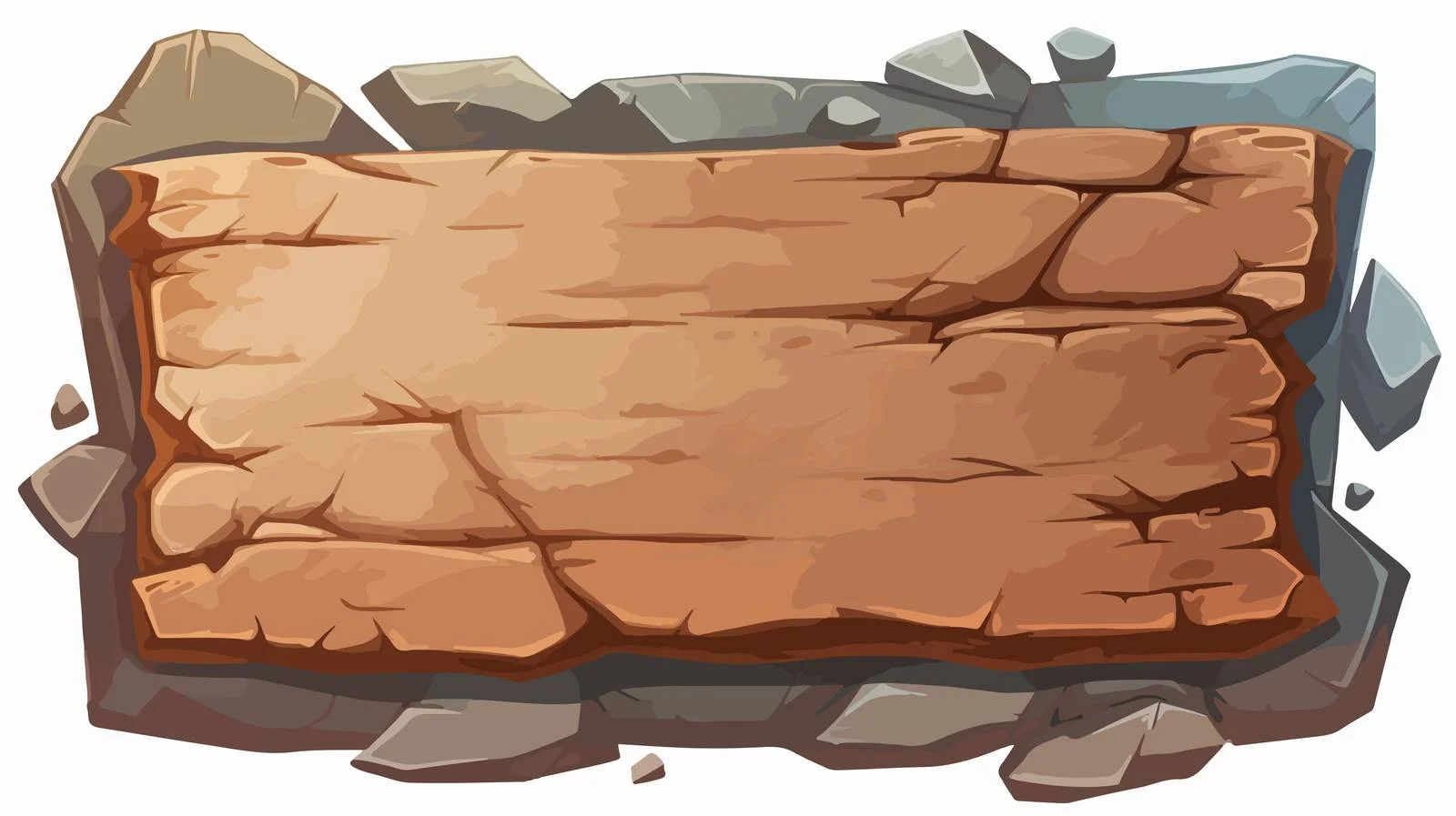 Antique Stone Game Board Plate Interface — free download from Dotvec