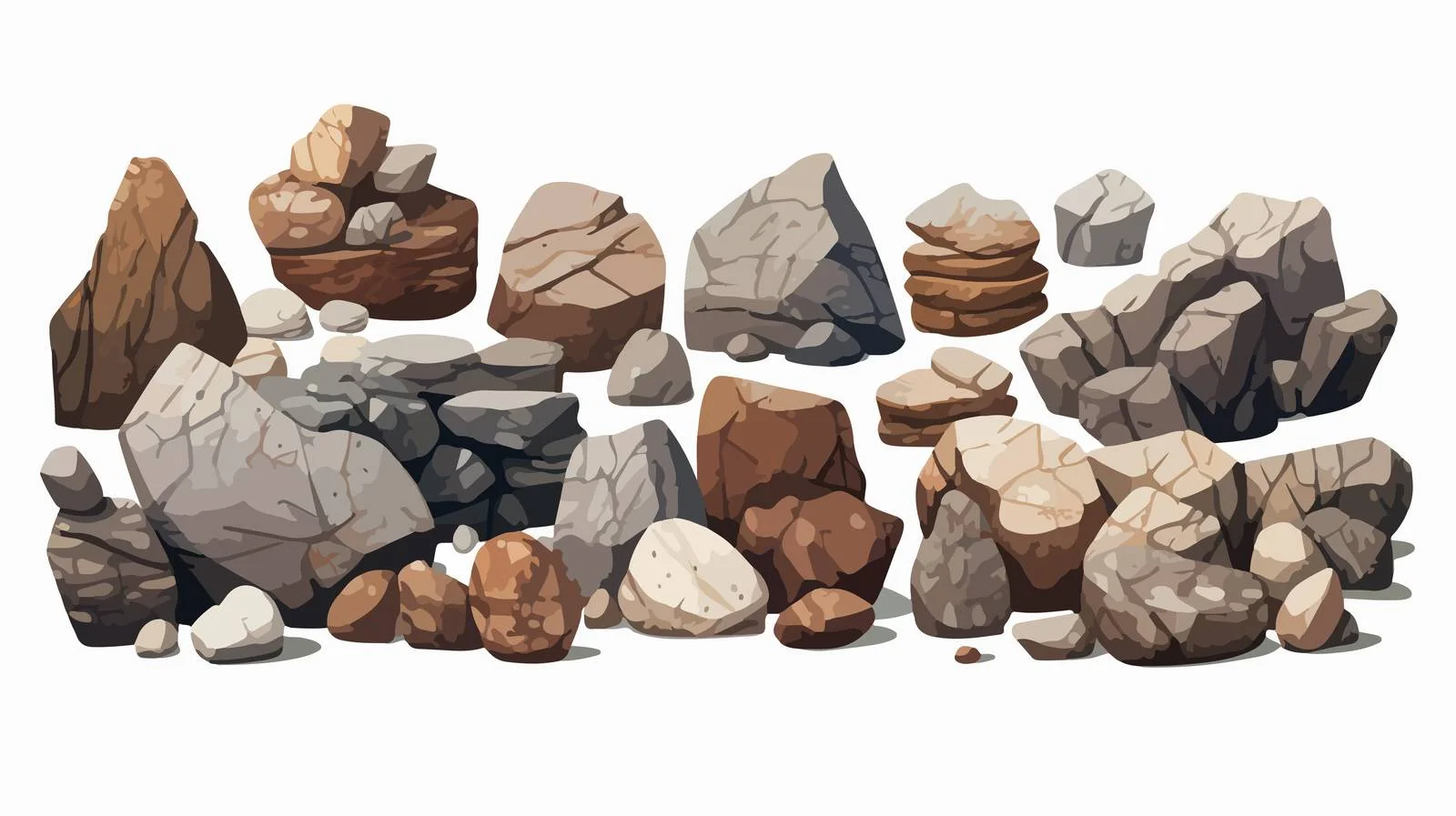 Stacked Cobblestones Arrangement — free download from Dotvec