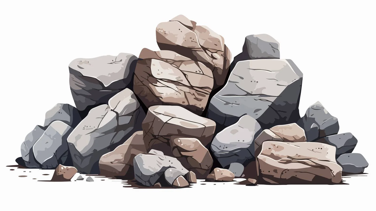 Stacked Cobblestones Arrangement — free download from Dotvec