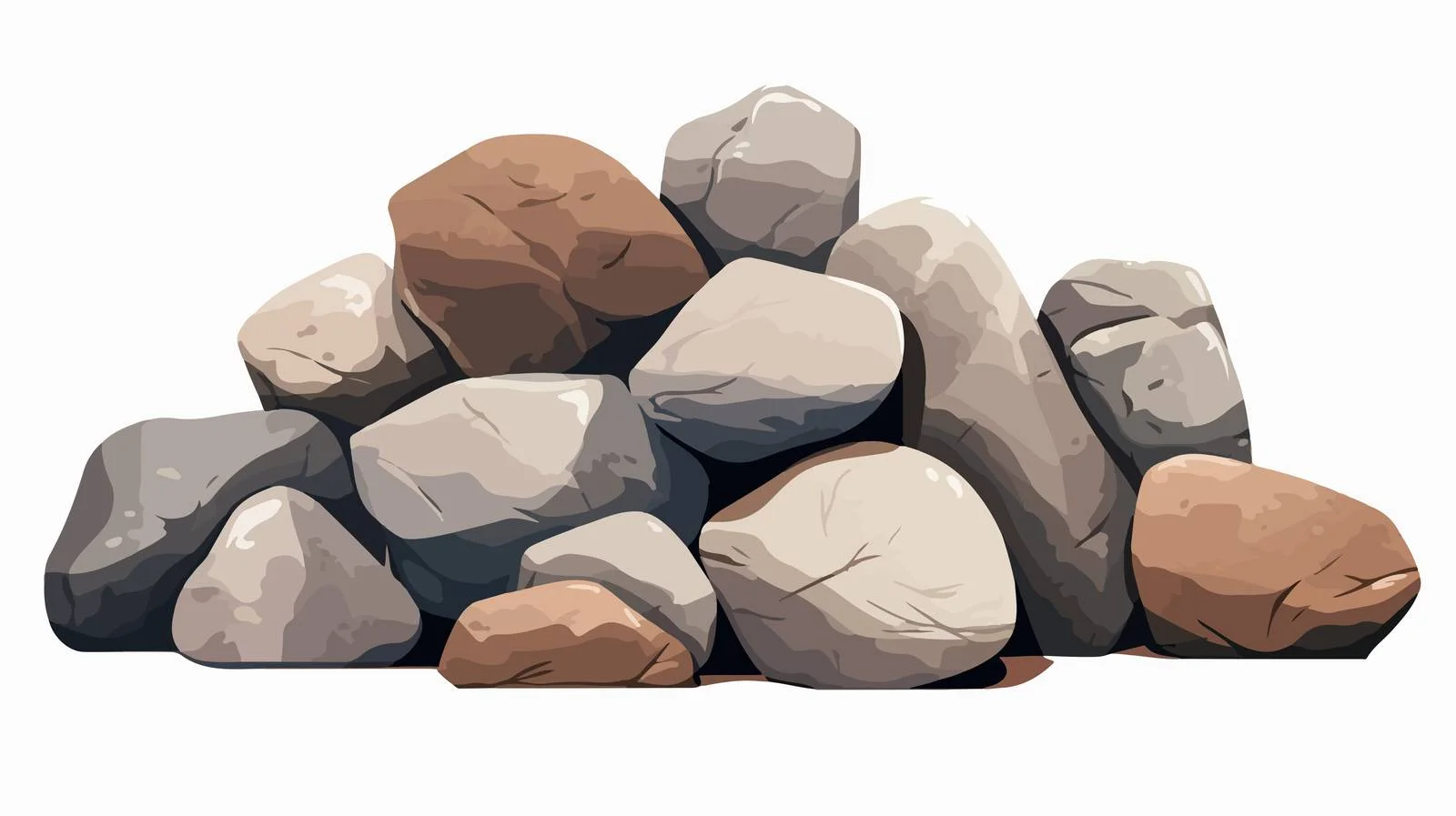 Arrangement of Rough Cobblestone Pile — free download from Dotvec