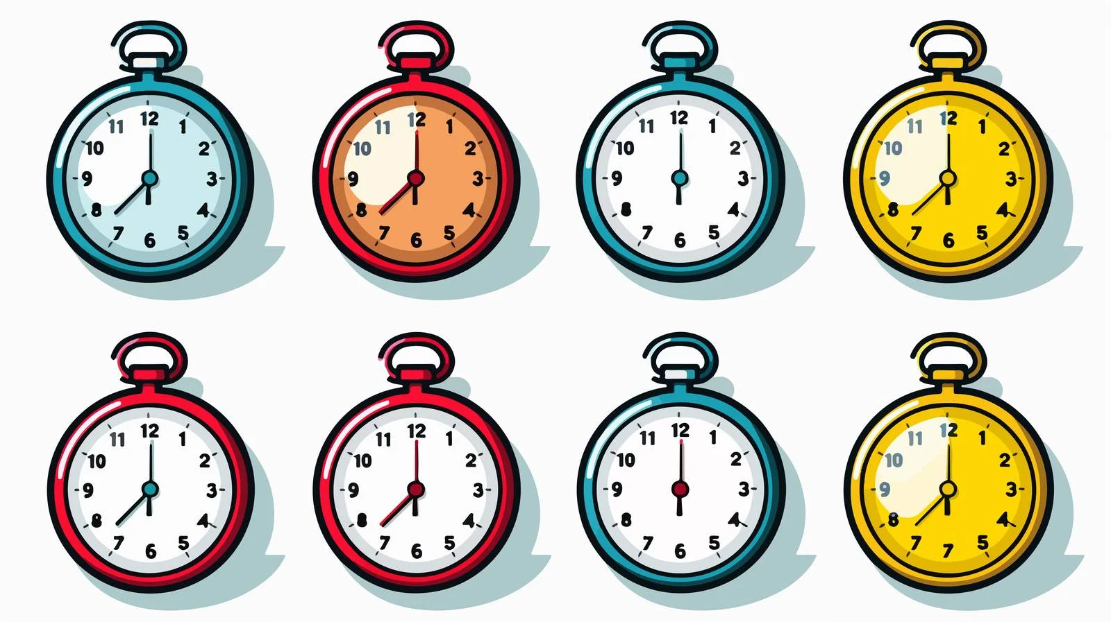 Efficient Stopwatch Vector Illustration — free download from Dotvec