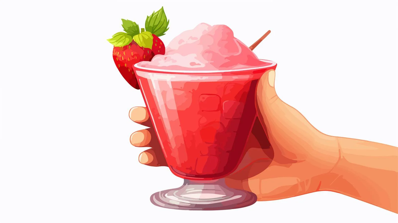 Refreshing Strawberry Margarita Cocktail Berry Drink — free download from Dotvec
