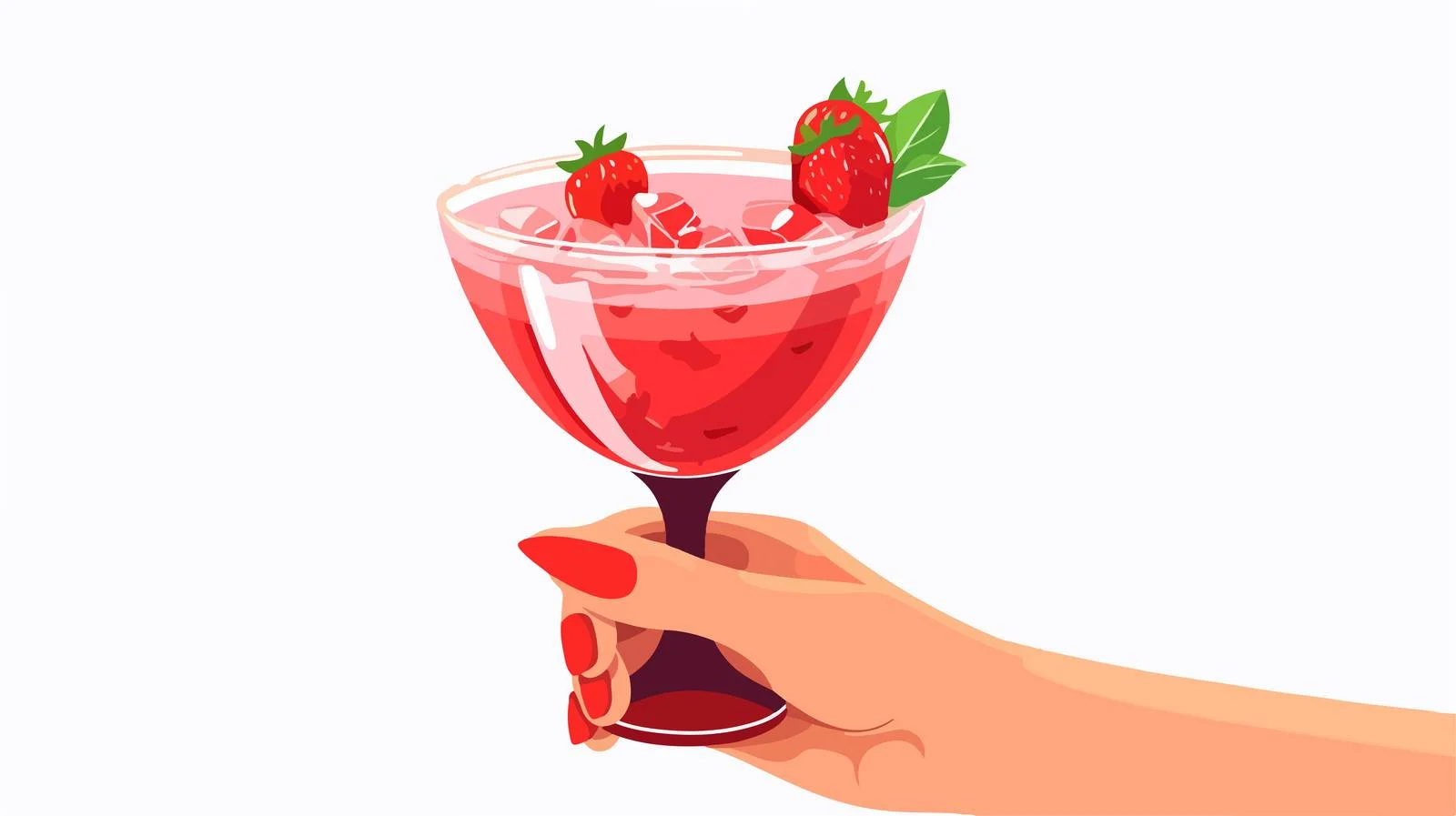 Refreshing Strawberry Margarita Berry Cocktail Mix — free download from Dotvec
