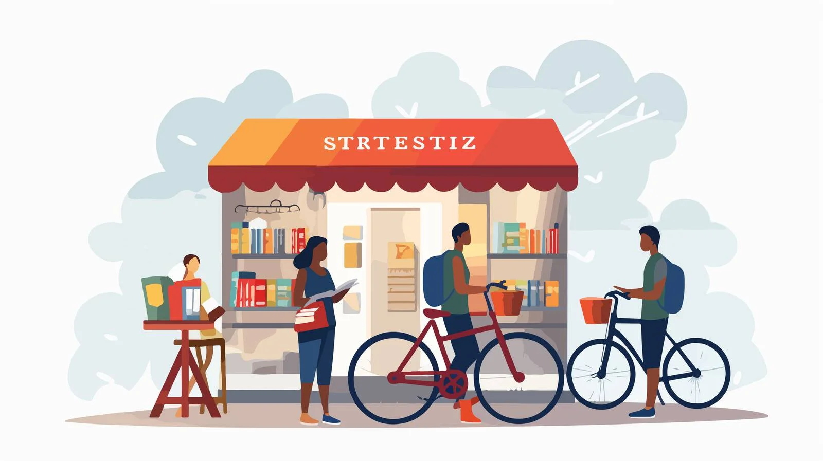 Urban Reading Nook Vector Illustration — free download from Dotvec