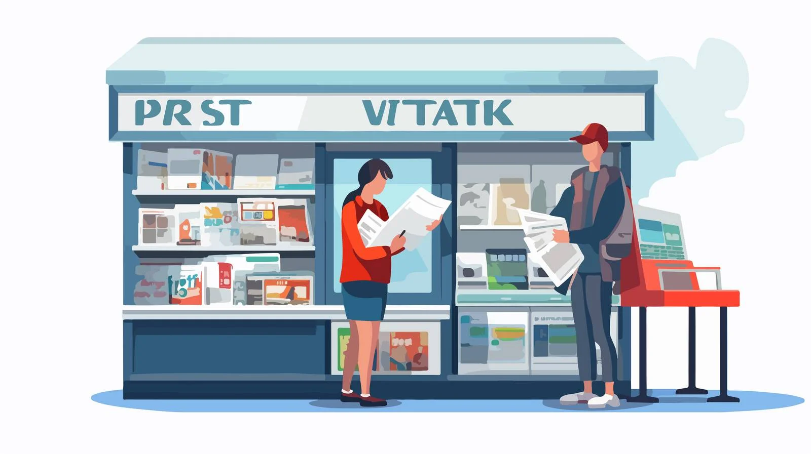 Urban Newsstand Featuring Latest Daily Newspapers — free download from Dotvec