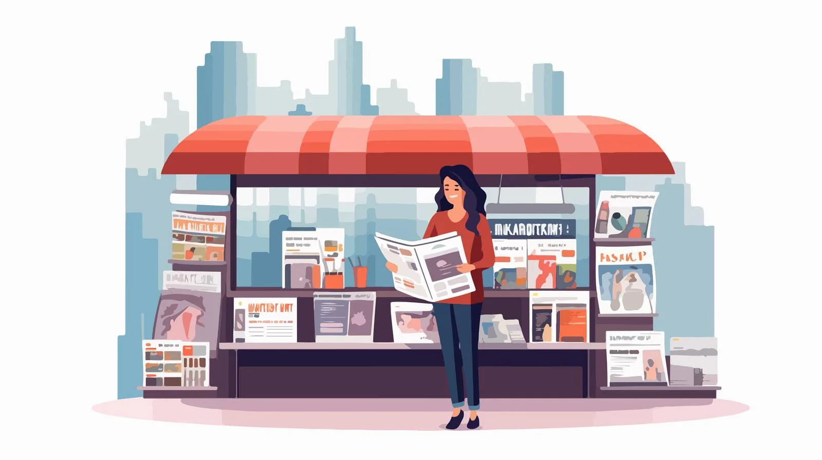 Urban Newsstand Featuring Fresh Newspapers Update — free download from Dotvec