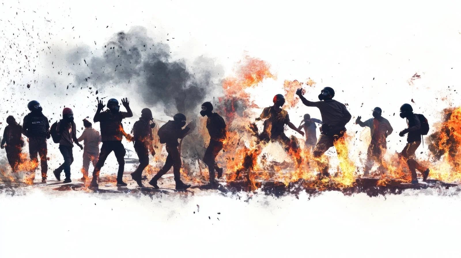 Urban Unrest Vandalism Crisis on White — free download from Dotvec