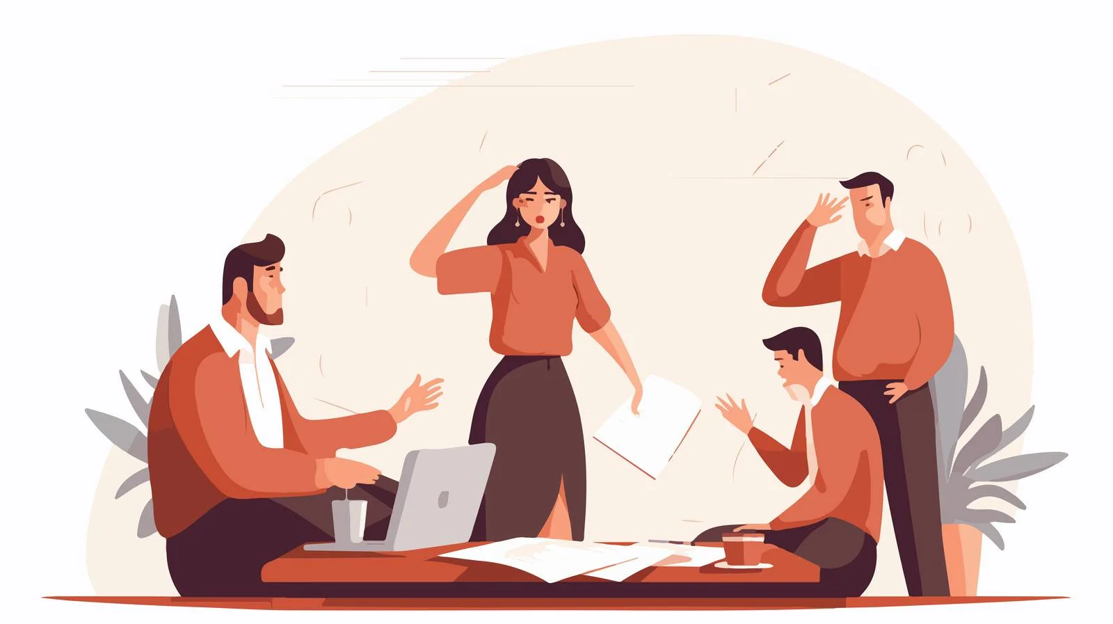 Woman's Deadline Failure Sparks Colleague's Anger — free download from Dotvec