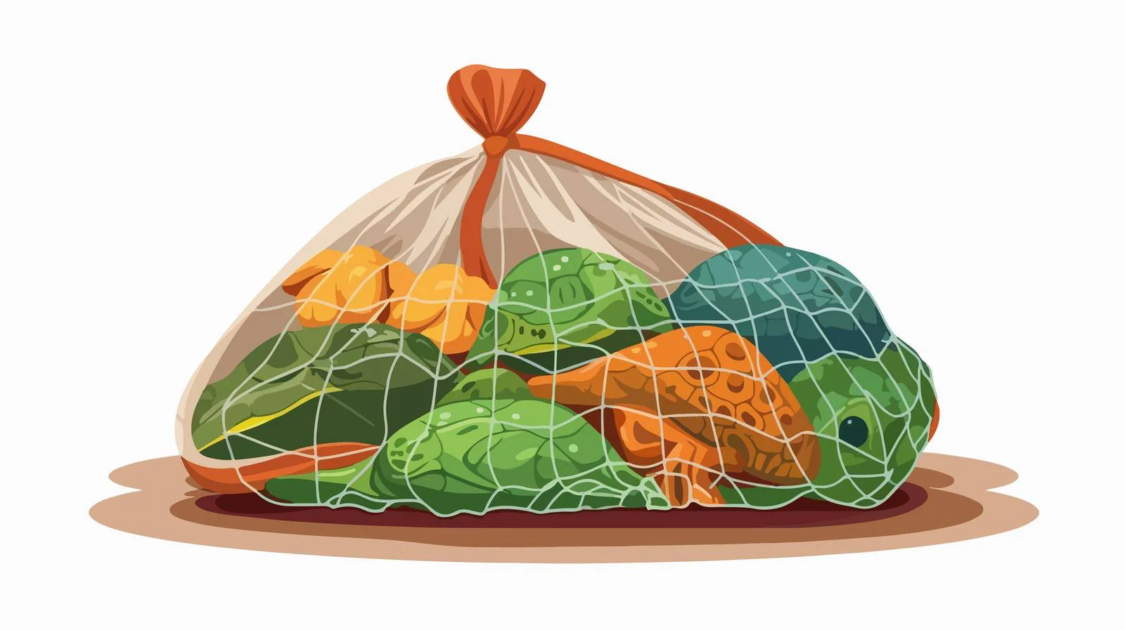 Retail bag filled with various merchandise — free download from Dotvec