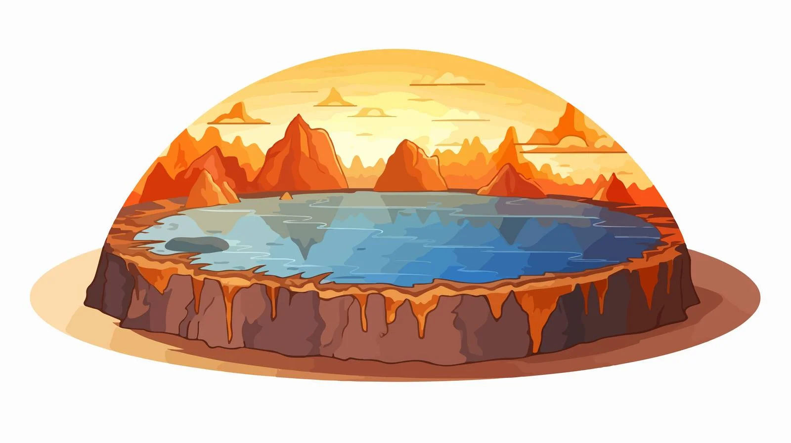 Geological Layers Illustration — free download from Dotvec
