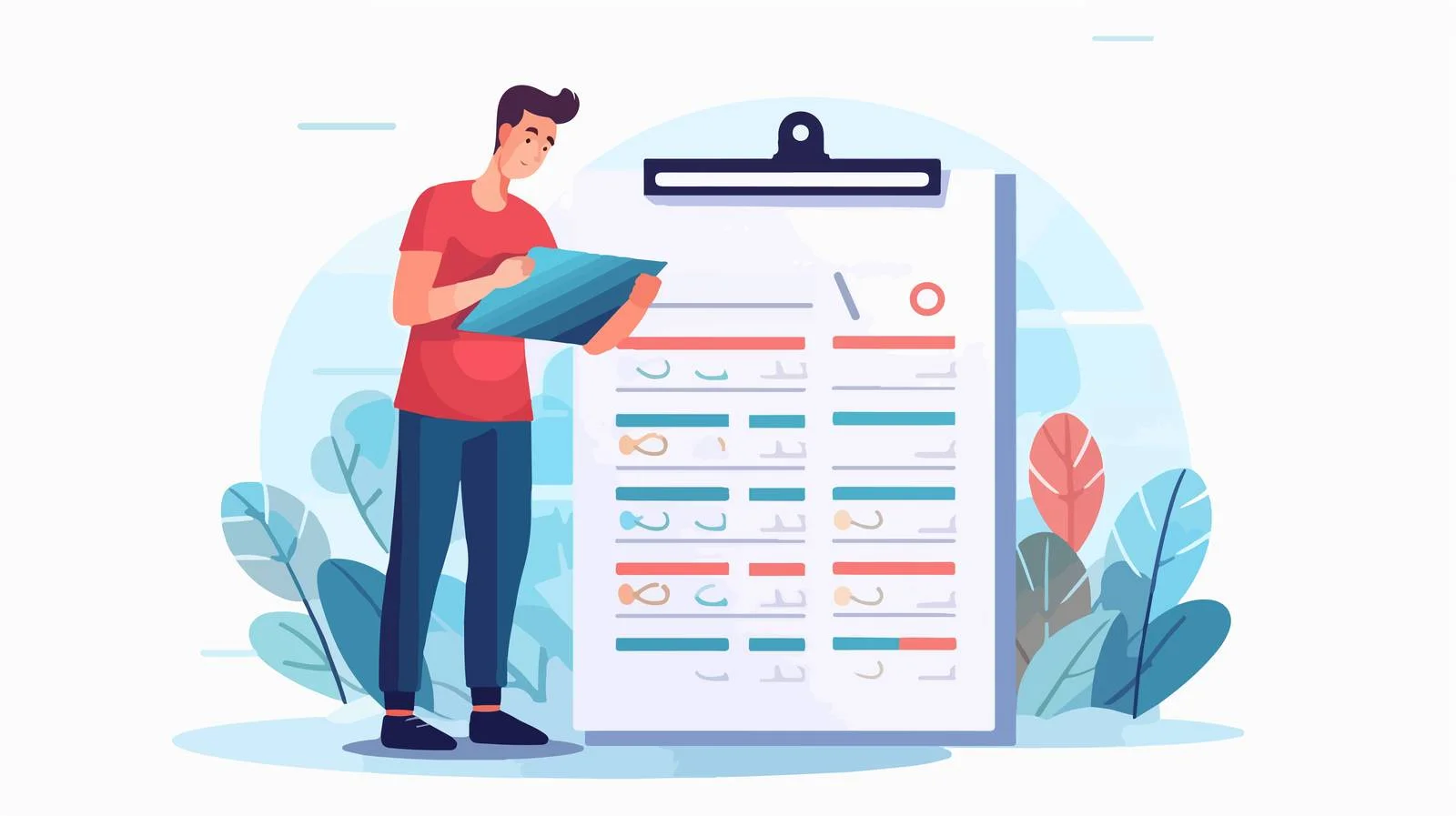 Focused Student Reviewing Test Results — free download from Dotvec