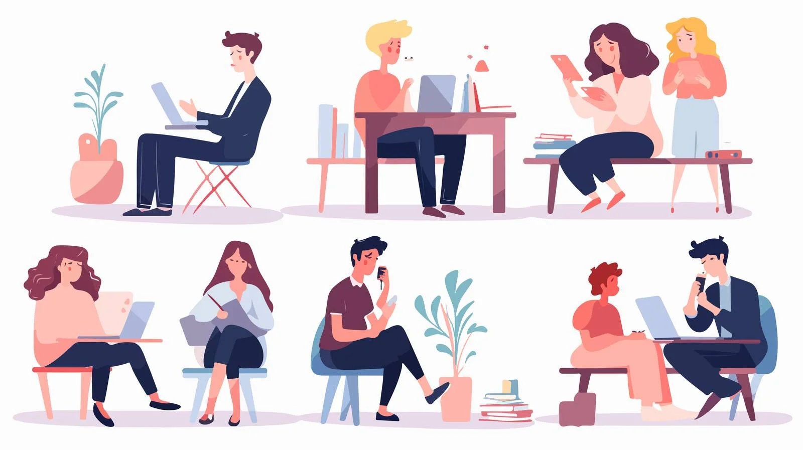 Classroom Setting with Students Demonstrating Learning — free download from Dotvec