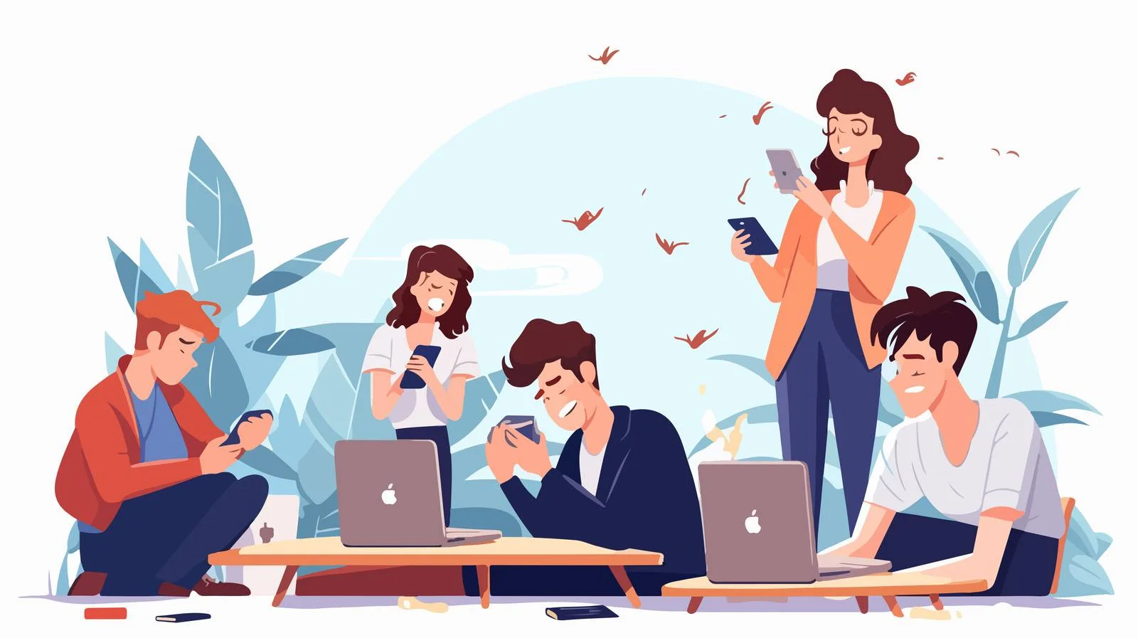 Educational Scene: Students Engaged in Classroom Activity — free download from Dotvec