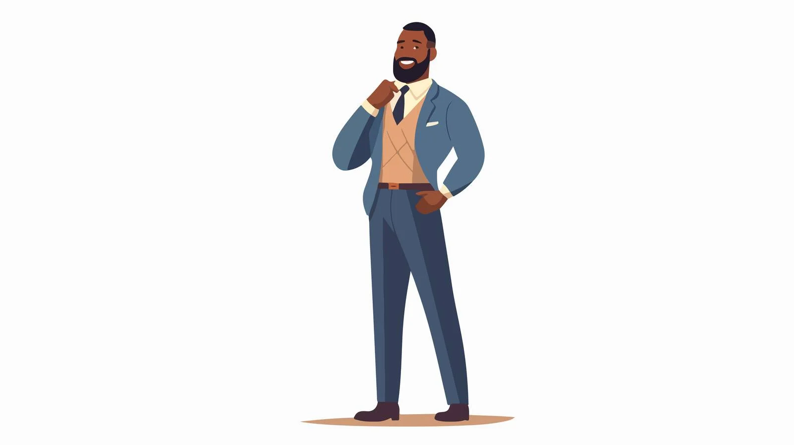 Contemplative African American Business Professional — free download from Dotvec