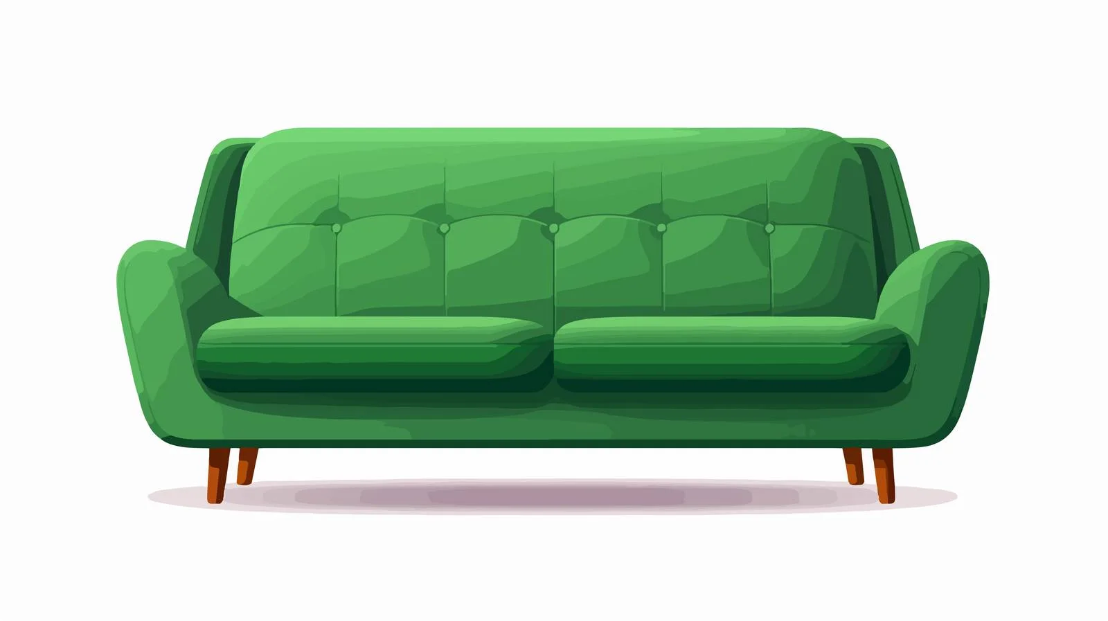 Modern Green Sofa Vector Illustration Design — free download from Dotvec