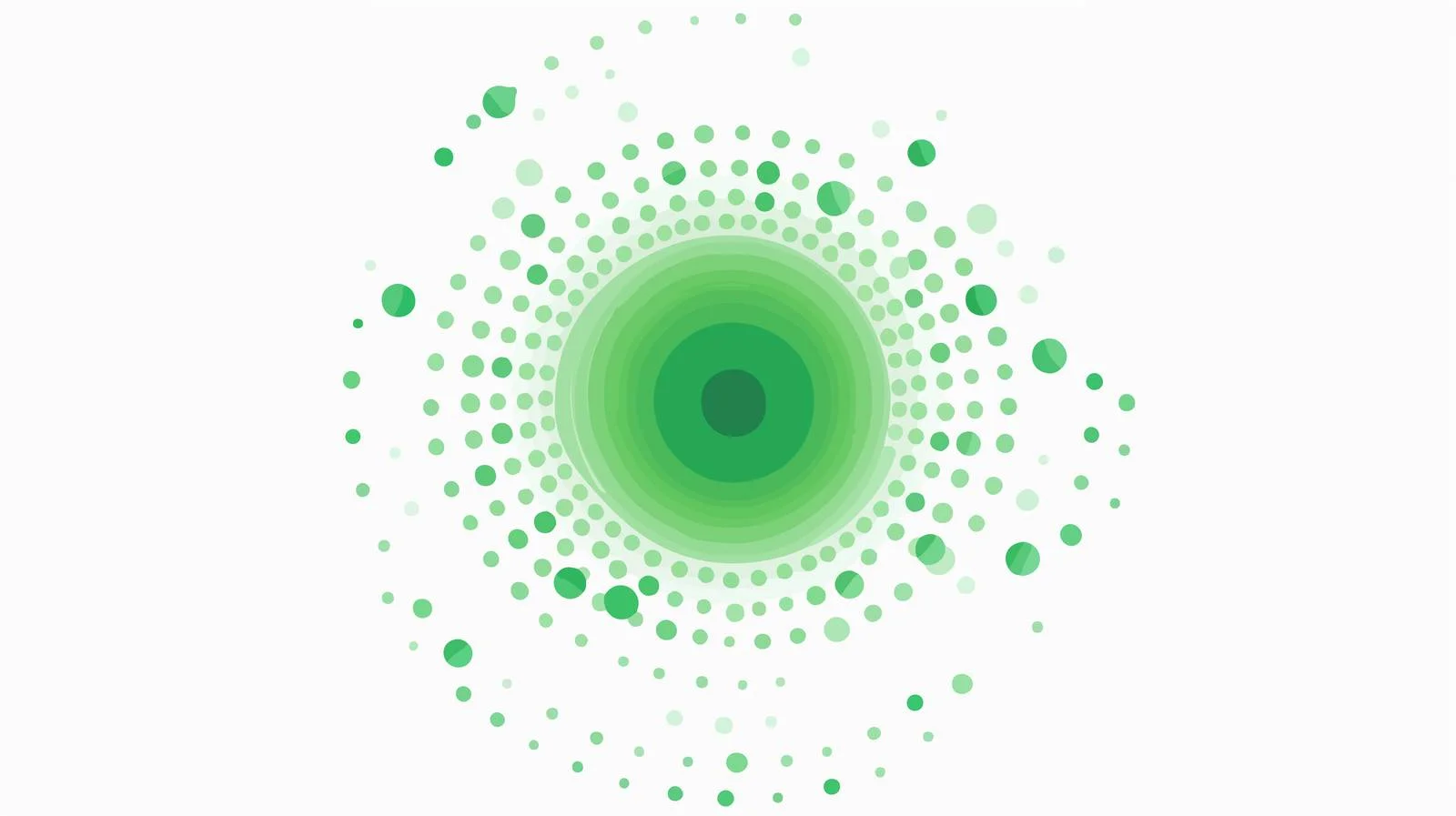 Vibrant Green Circles Background — free download from Dotvec