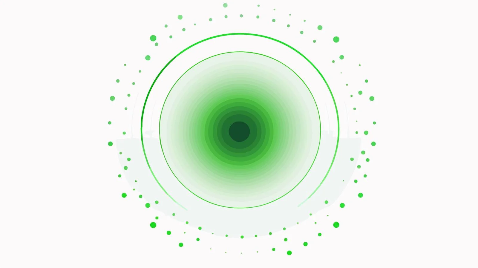 Green Dot Circle Halo Background — free download from Dotvec