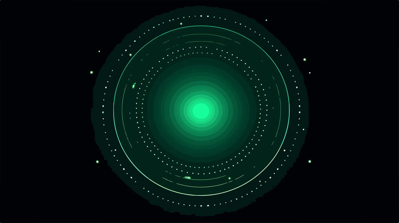 Stylish Green Circle Halo Background — free download from Dotvec