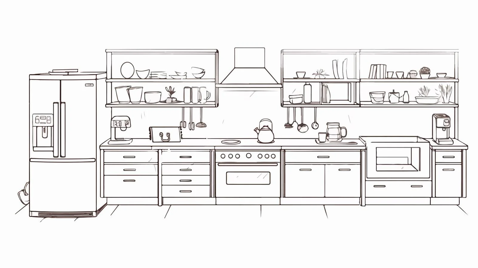 Modern Kitchen Design with Stylish Furniture — free download from Dotvec