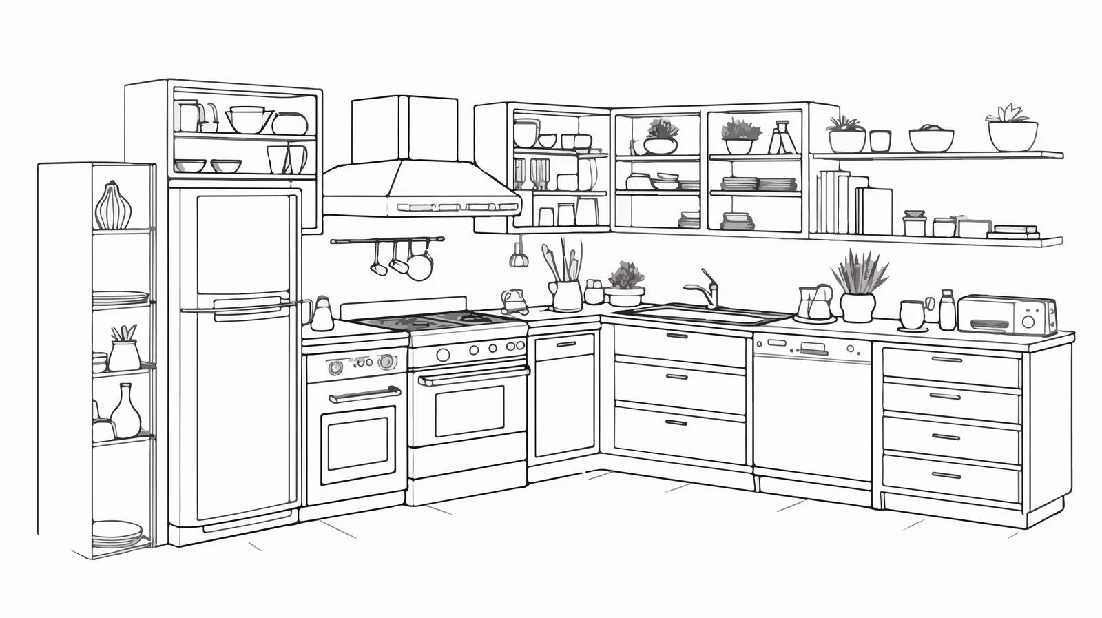 Contemporary Kitchen with Modern Furnishings — free download from Dotvec