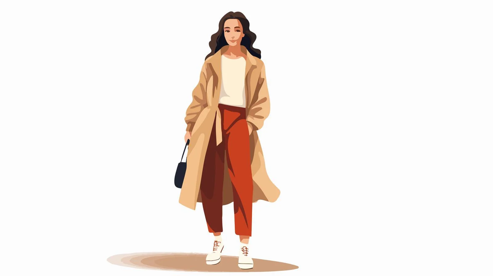 Elegant Fashionable Lady in Trendy Attire — free download from Dotvec