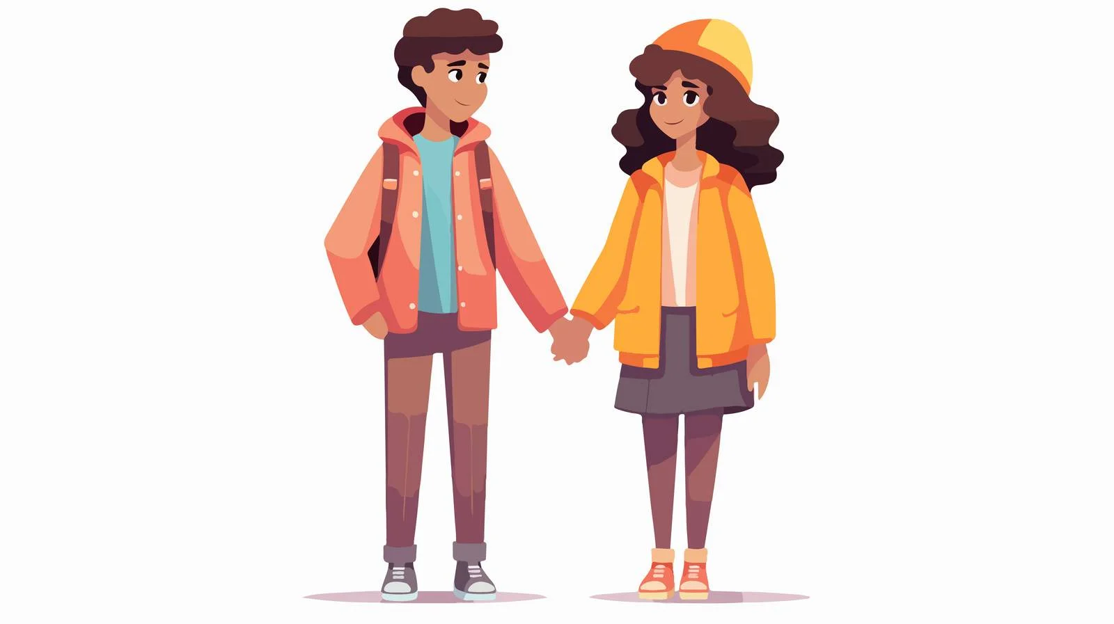 Elegant multiracial couple in stylish attire — free download from Dotvec