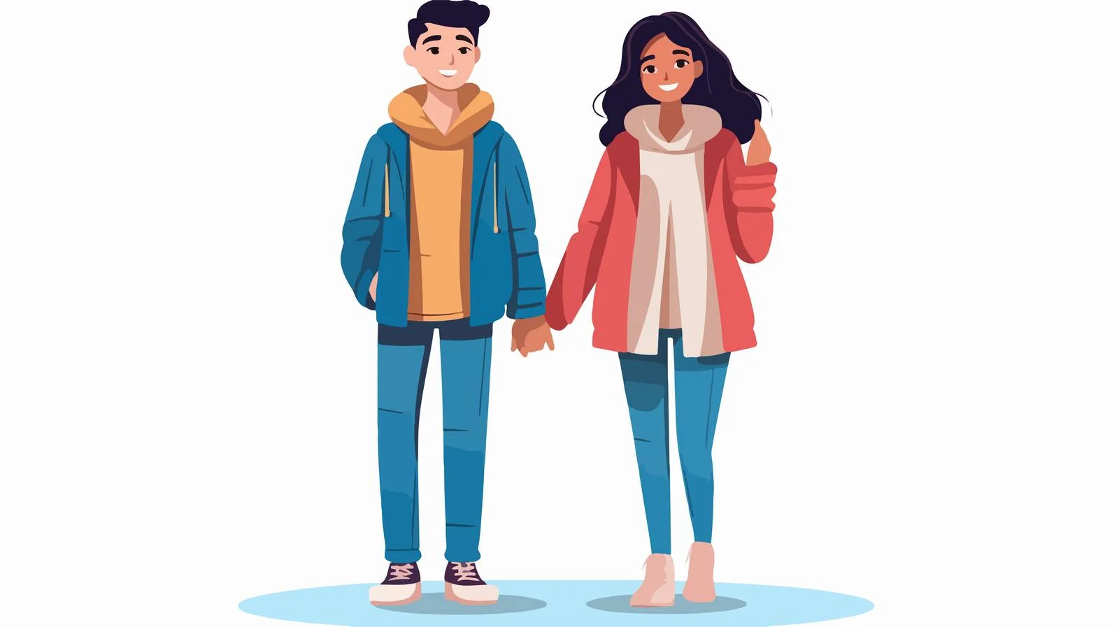 Multiracial couple in chic attire together — free download from Dotvec