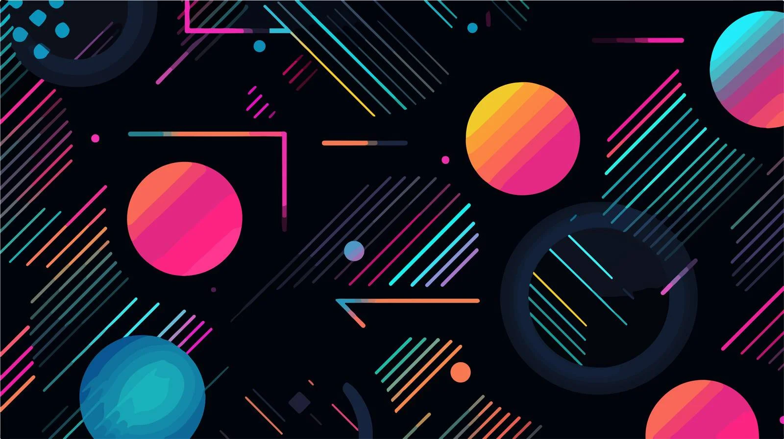 Chic vintage-future seamless design with gradients — free download from Dotvec