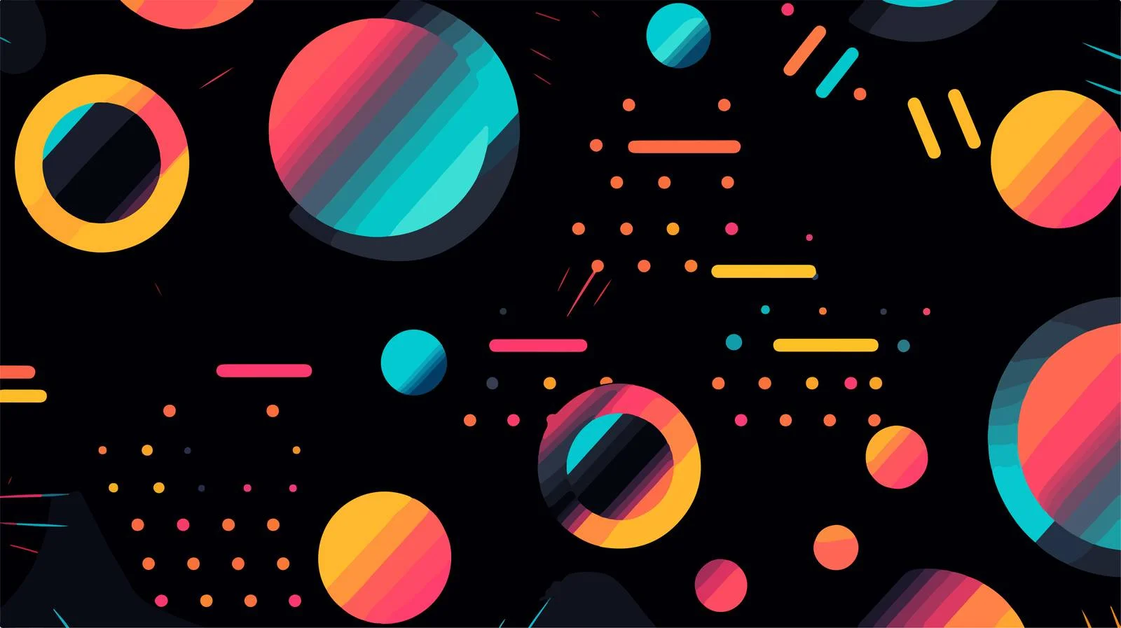 Chic Retro-Futuristic Gradient Pattern Design — free download from Dotvec