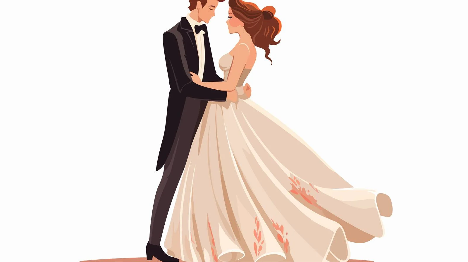 Elegant couple posing at wedding ceremony — free download from Dotvec