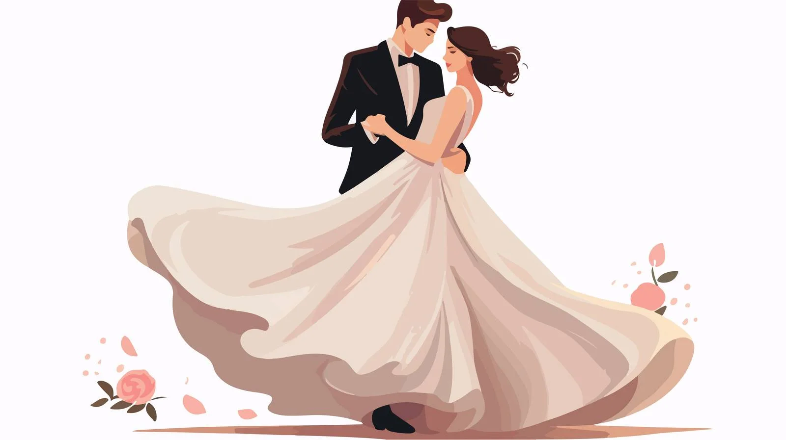 Elegant couple posing at wedding ceremony — free download from Dotvec