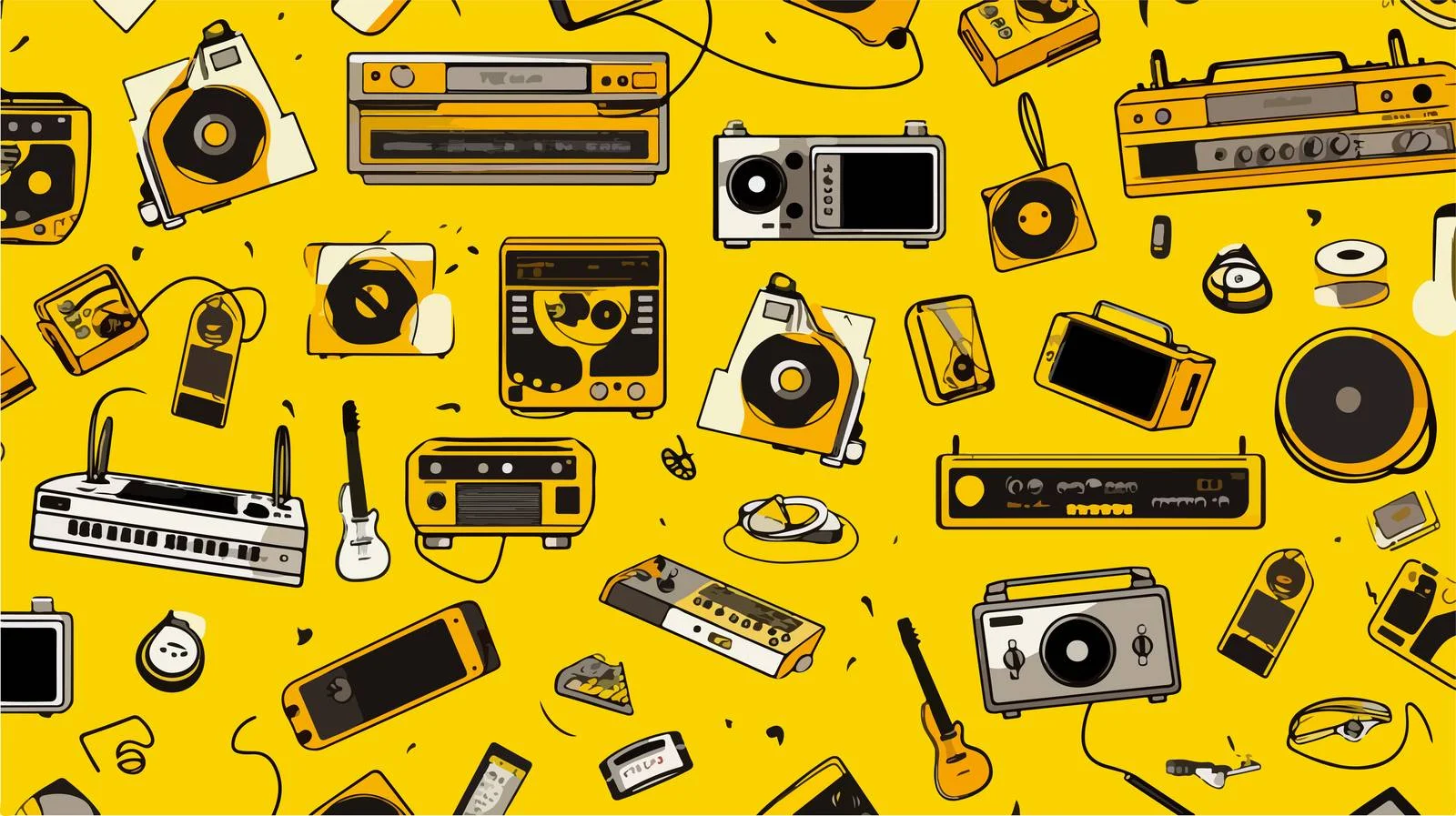 Vintage seamless design with classic elements — free download from Dotvec