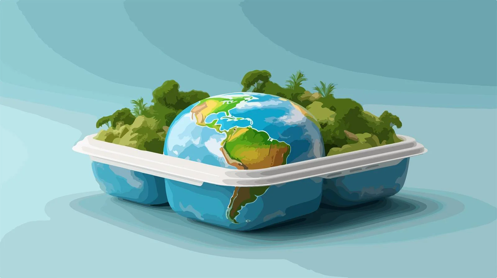 Eco-Friendly Styrofoam Food Box Concept — free download from Dotvec