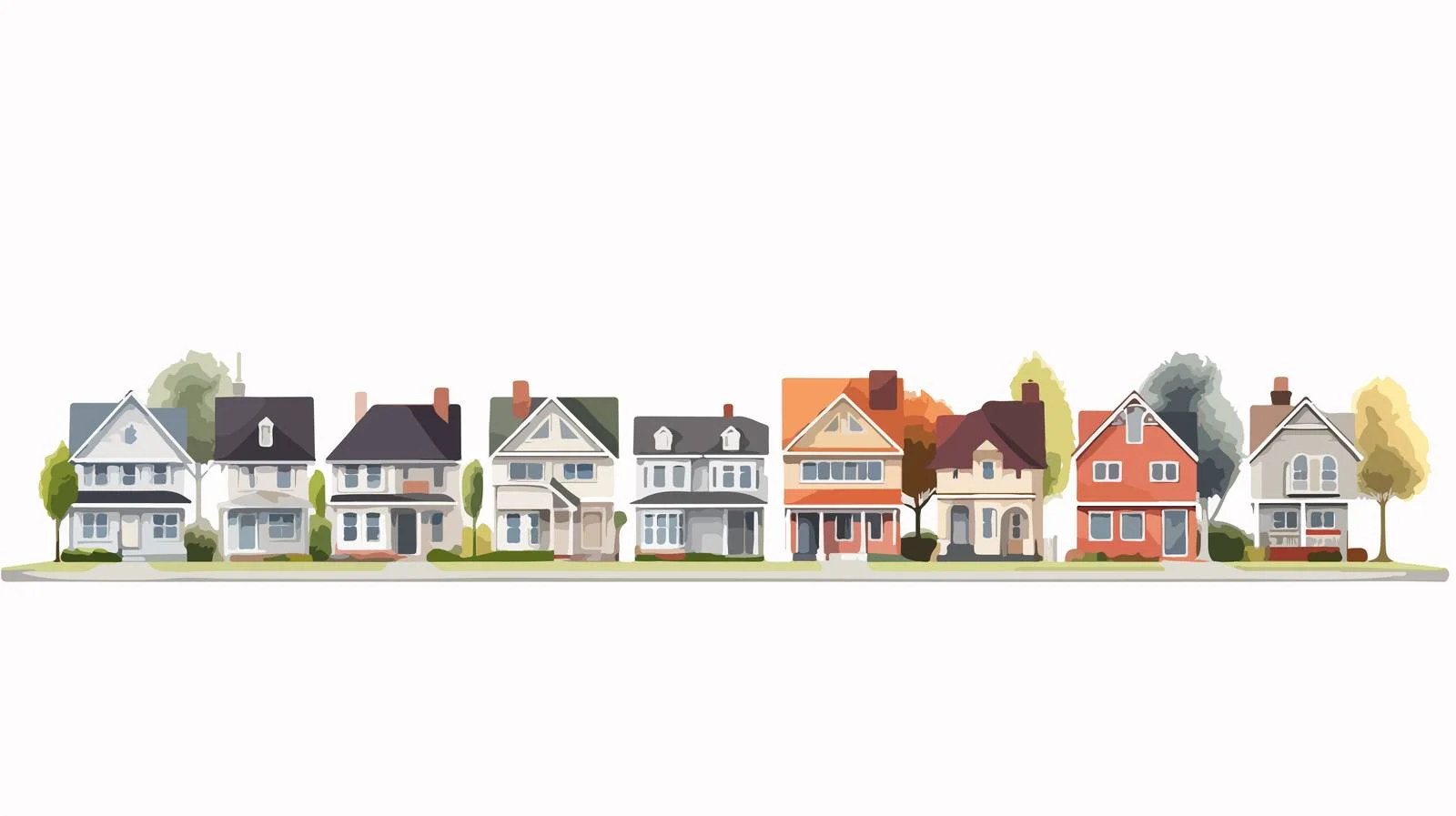 Tranquil Suburban Residential Real Estate Scene — free download from Dotvec