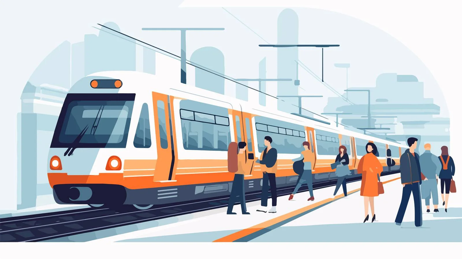 Arrival of Subway Train at Metro Platform — free download from Dotvec