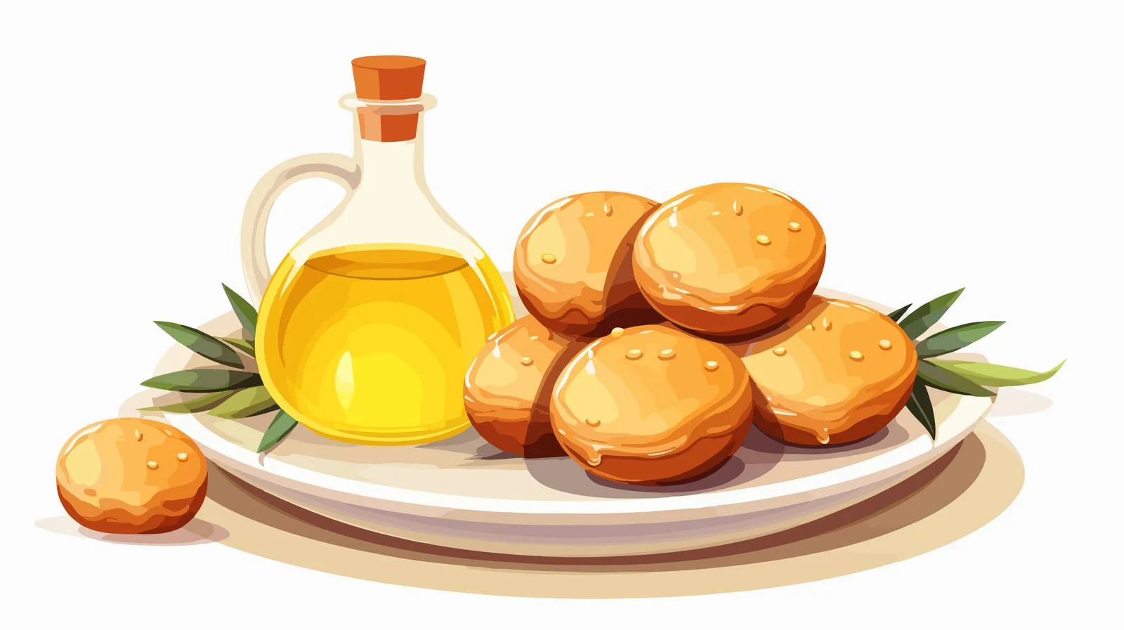 Traditional Jewish Jelly Donuts Vector Graphic — free download from Dotvec