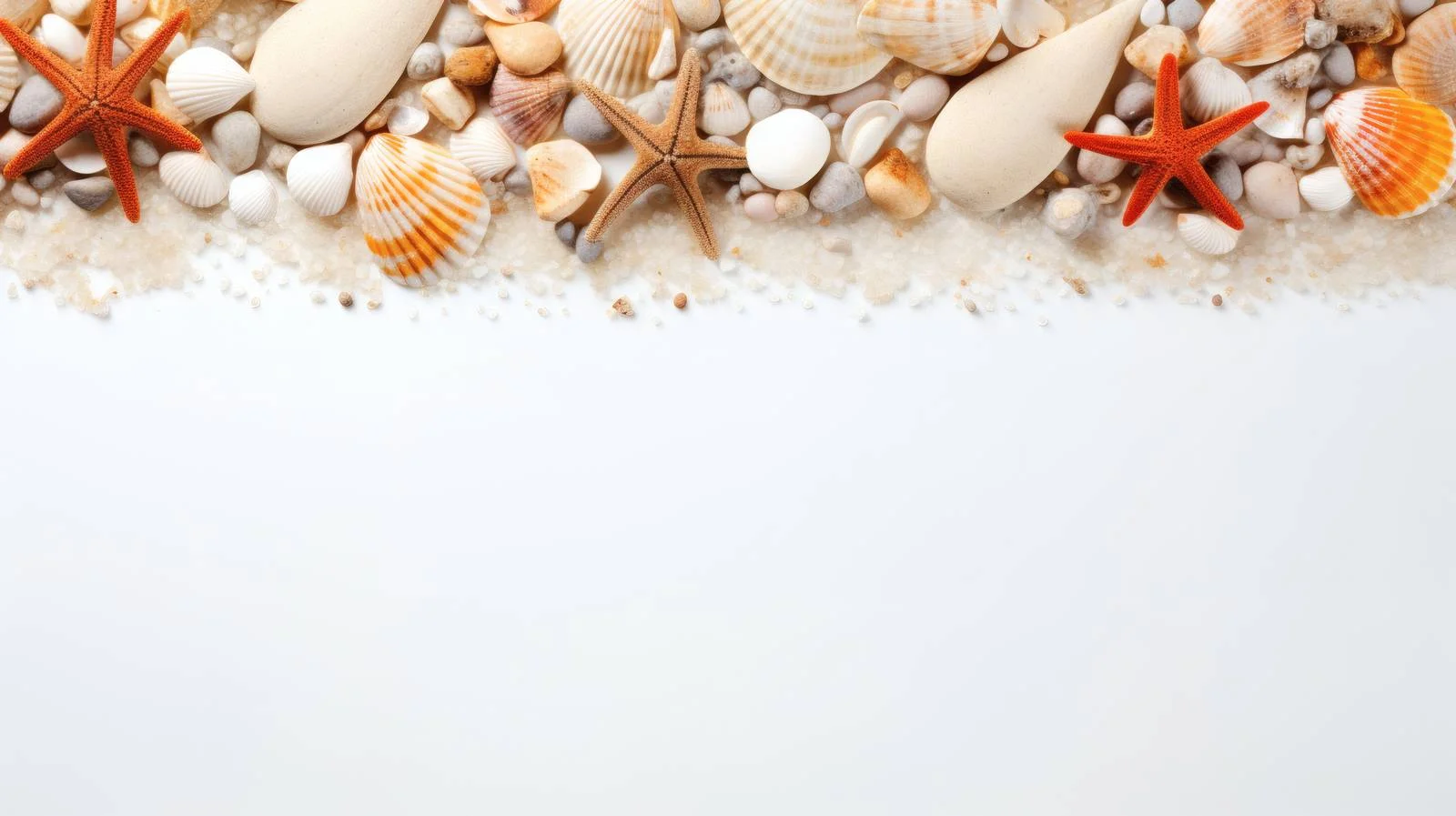 Soothing Seaside Elements on Summer Background – free pebbles image from Dotvec