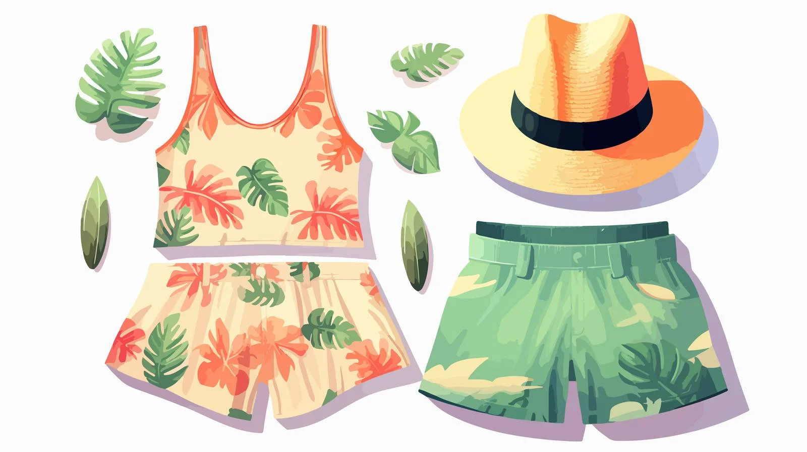 Summer Fashion Collection Apparel and Accessories — free download from Dotvec