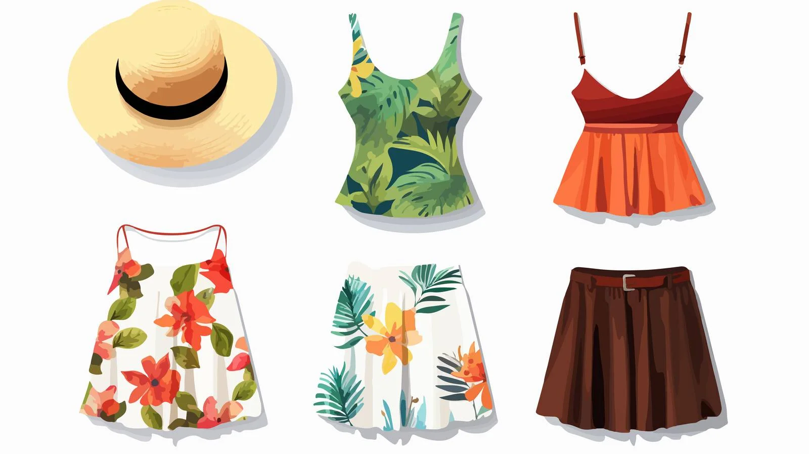 Chic Summer Women's Casual Holiday Attire — free download from Dotvec