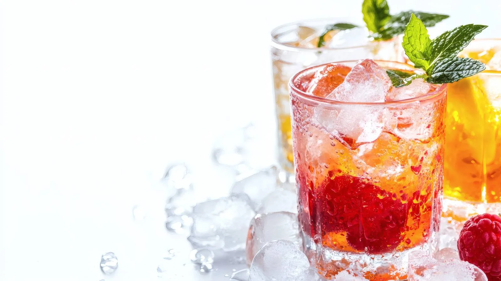 Refreshing Summer Cocktails with Ice Cubes — free download from Dotvec