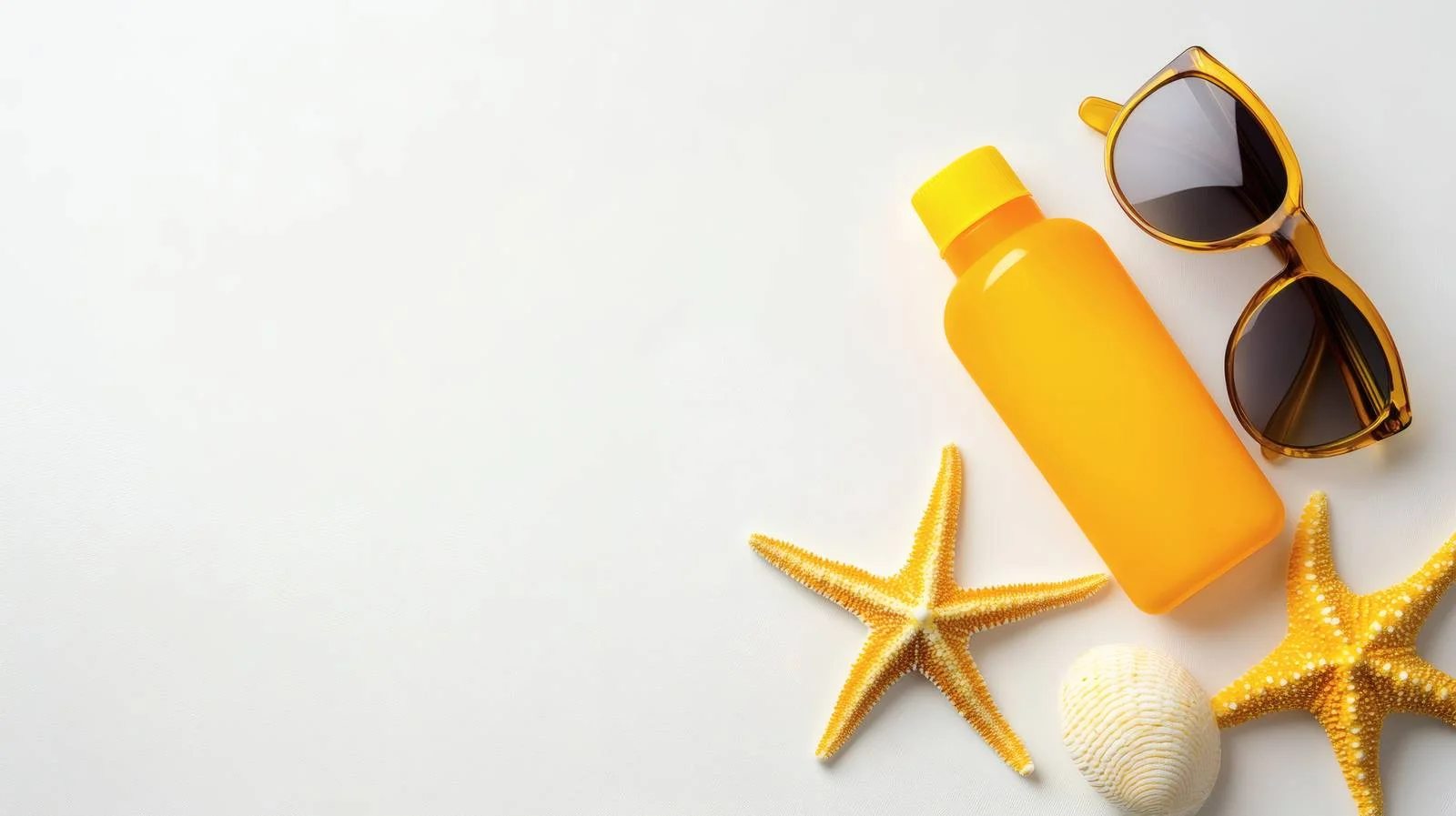 Beach Essentials: Sunblock, Starfish, Sunglasses — free download from Dotvec